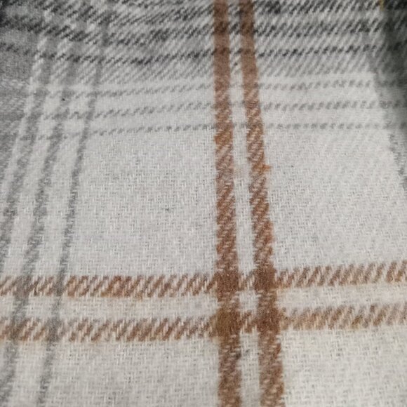 Shein Lune Plaid Print Plus Size Button Front Sleeveless Vest Jacket Women's 2XL - Picture 10 of 12